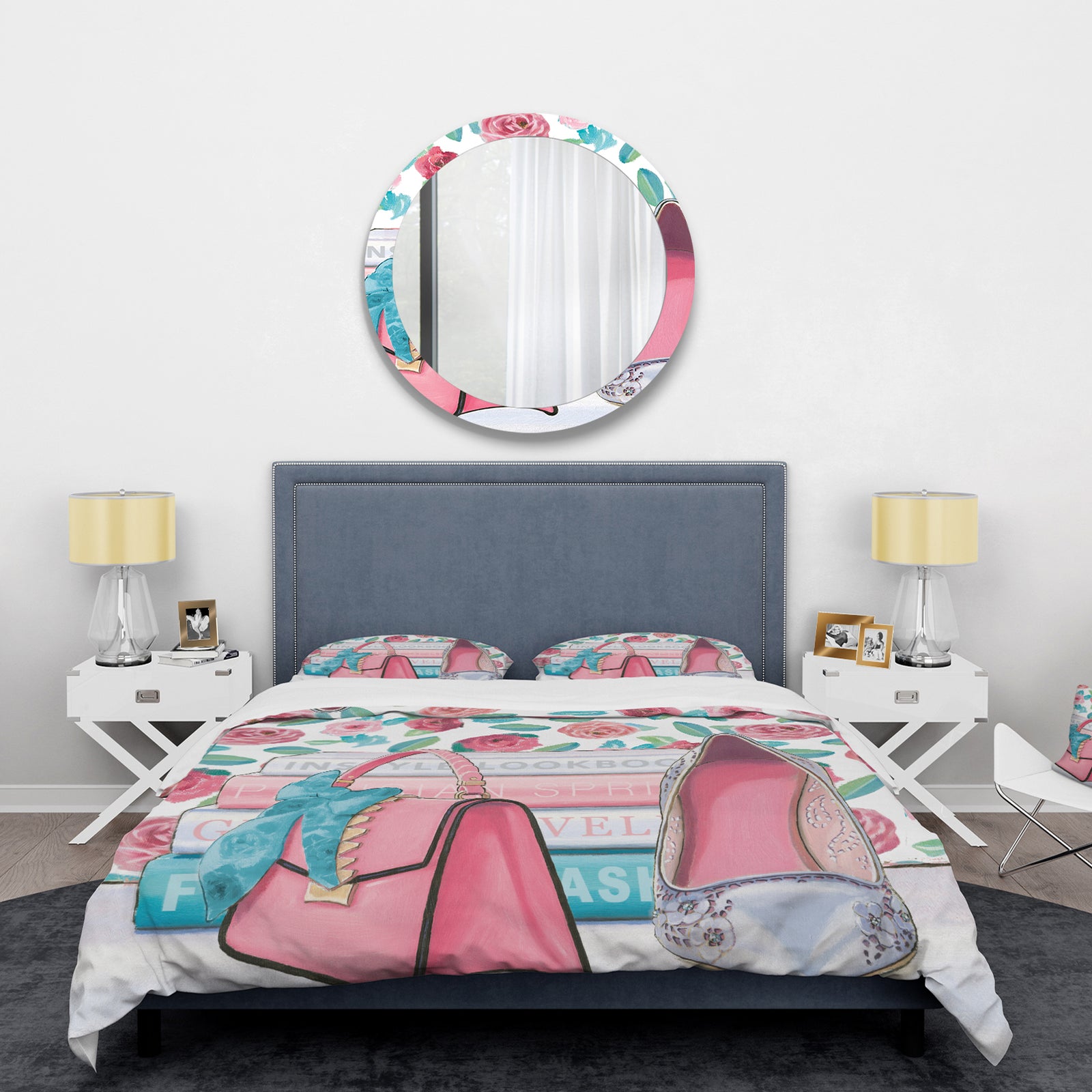 Pink Fashion high heels I - Glam Duvet Cover Set