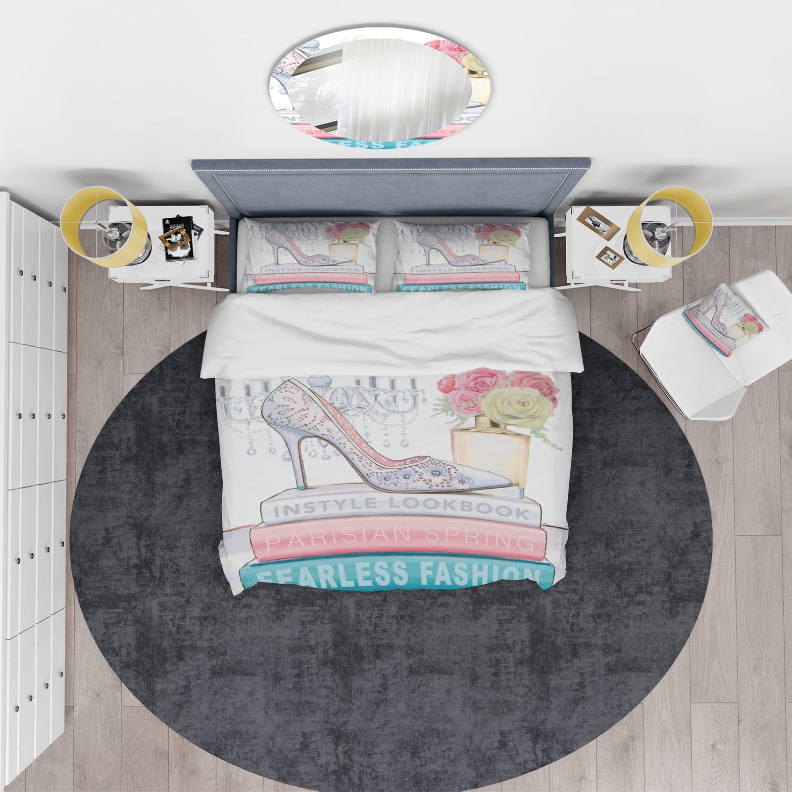 Pink Fashion high heels III - Glam Duvet Cover Set