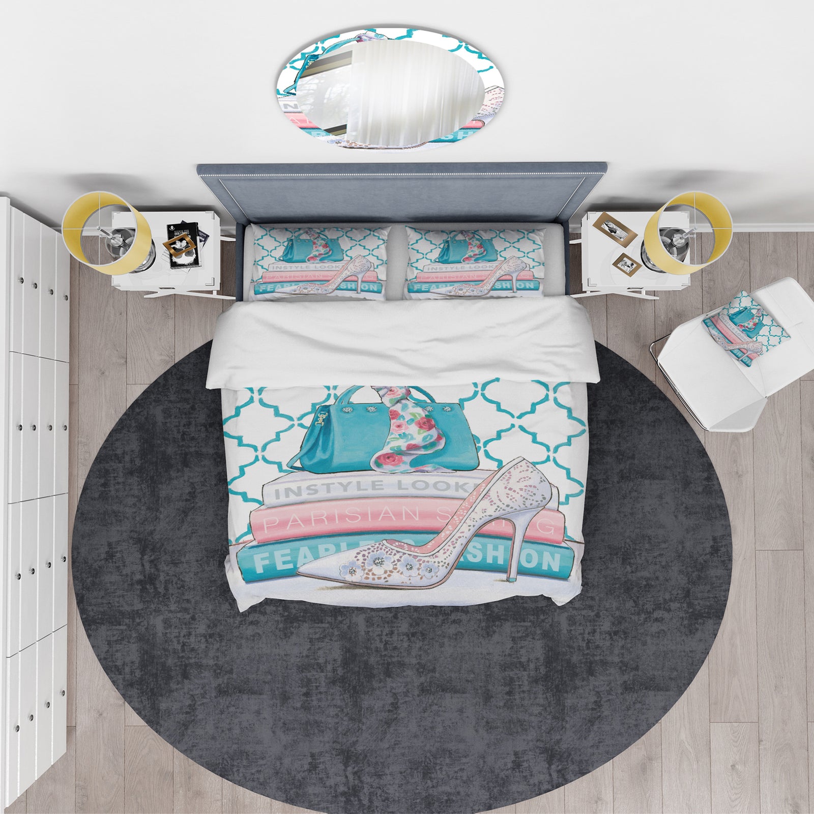 Pink Fashion high heels IV - Glam Duvet Cover Set