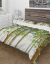 Green Forest Study - Farmhouse Duvet Cover Set