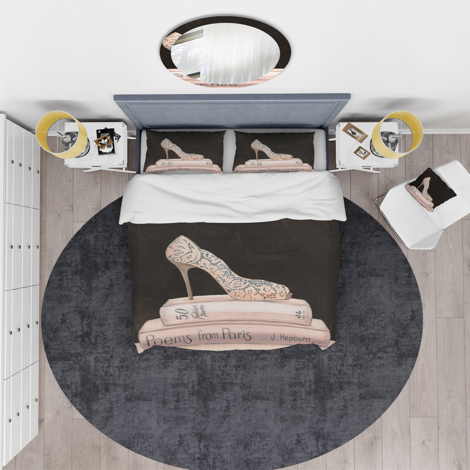 Pink Fashion & Glam high heels I - Glam Duvet Cover Set