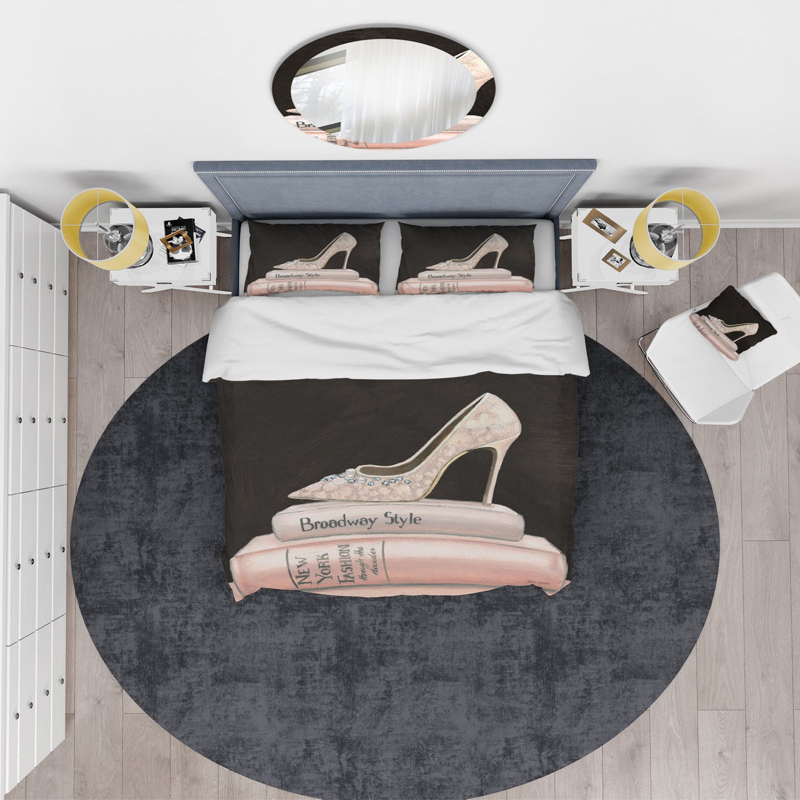 Pink Fashion & Glam high heels II - Glam Duvet Cover Set