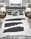 Black and White Geometric Company II - Geometric Duvet Cover Set