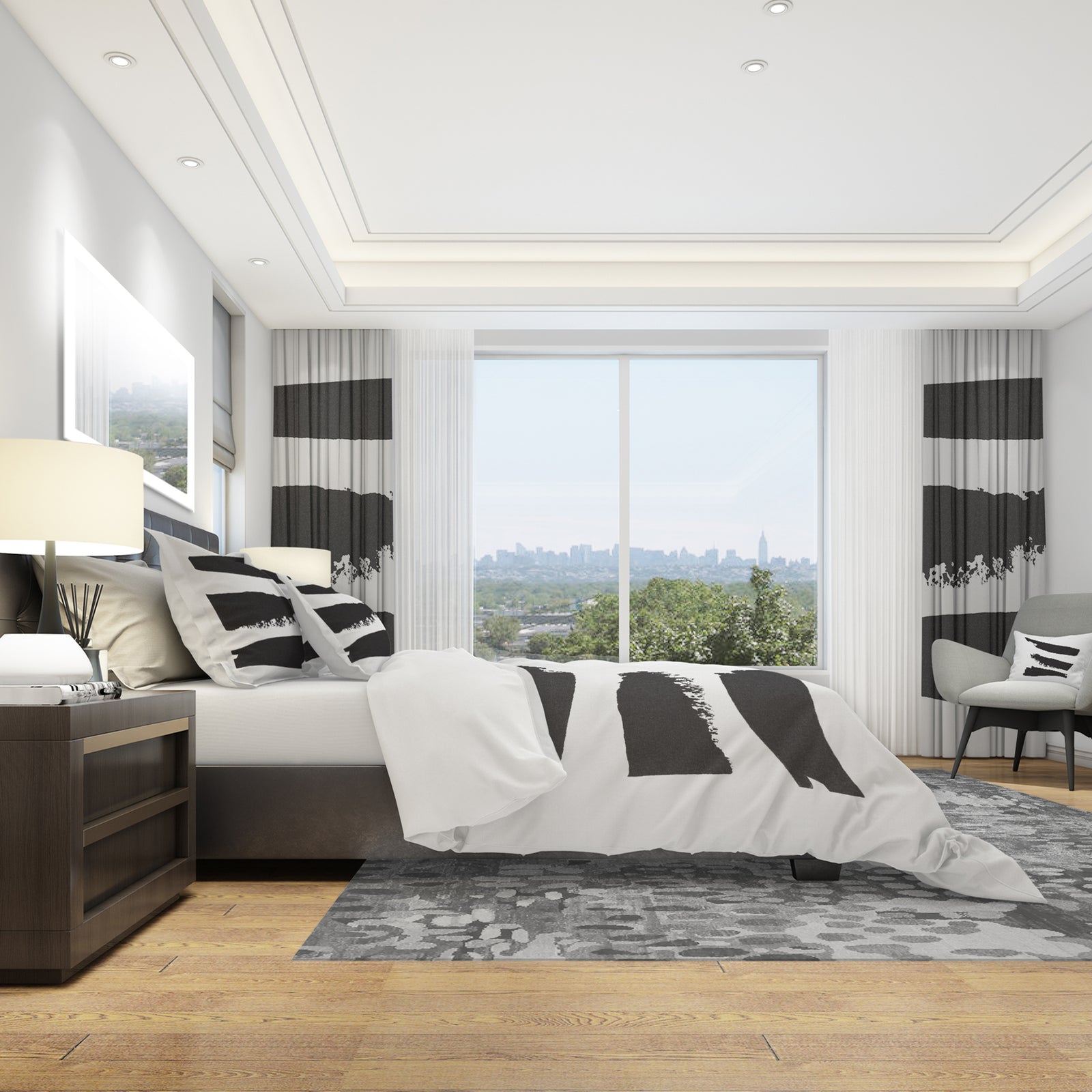 Black and White Geometric Company II - Geometric Duvet Cover Set