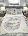 Wolf Wild and Beautiful III - Farmhouse Duvet Cover Set