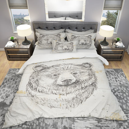 Bear Wild and Beautiful IV - Farmhouse Duvet Cover Set