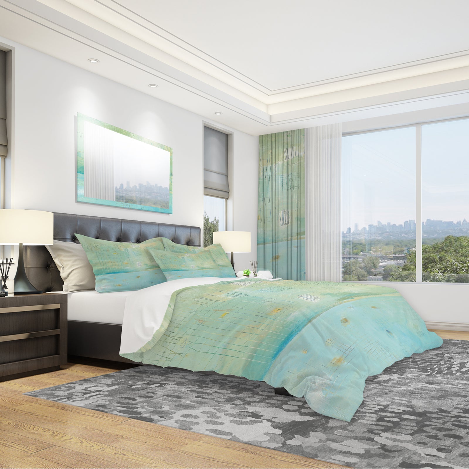 Dreaming of the Shore I - Geometric Duvet Cover Set