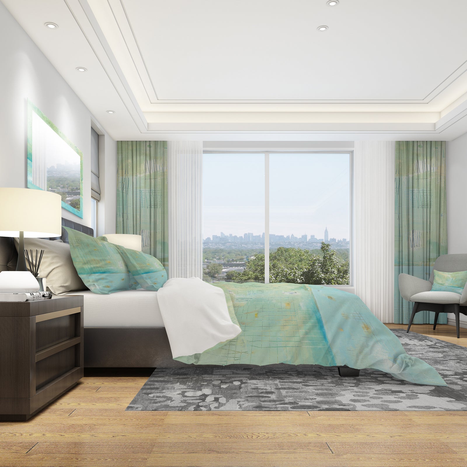 Dreaming of the Shore I - Geometric Duvet Cover Set