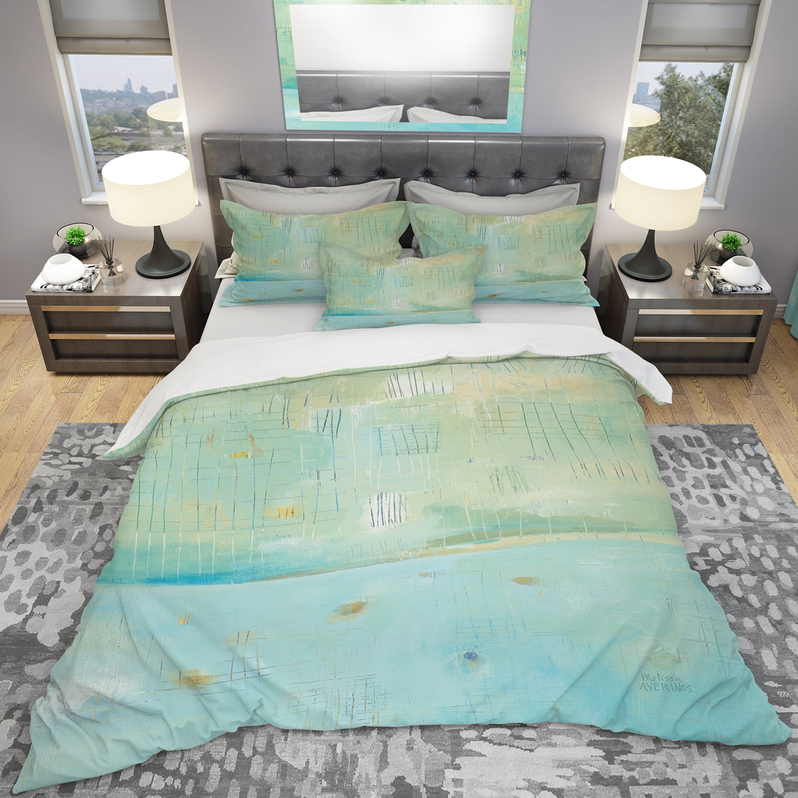 Dreaming of the Shore I - Geometric Duvet Cover Set