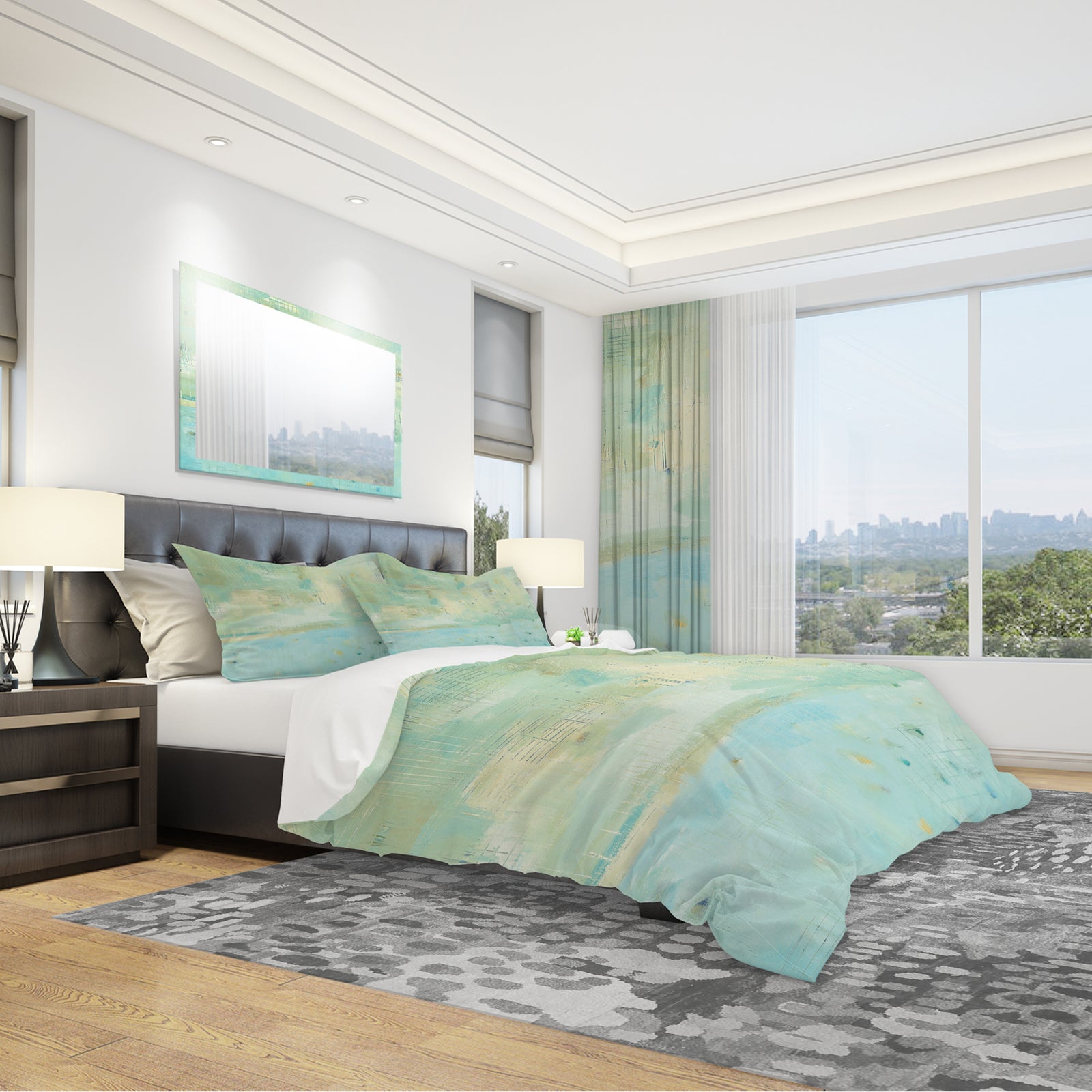 Dreaming of the Shore II - Geometric Duvet Cover Set