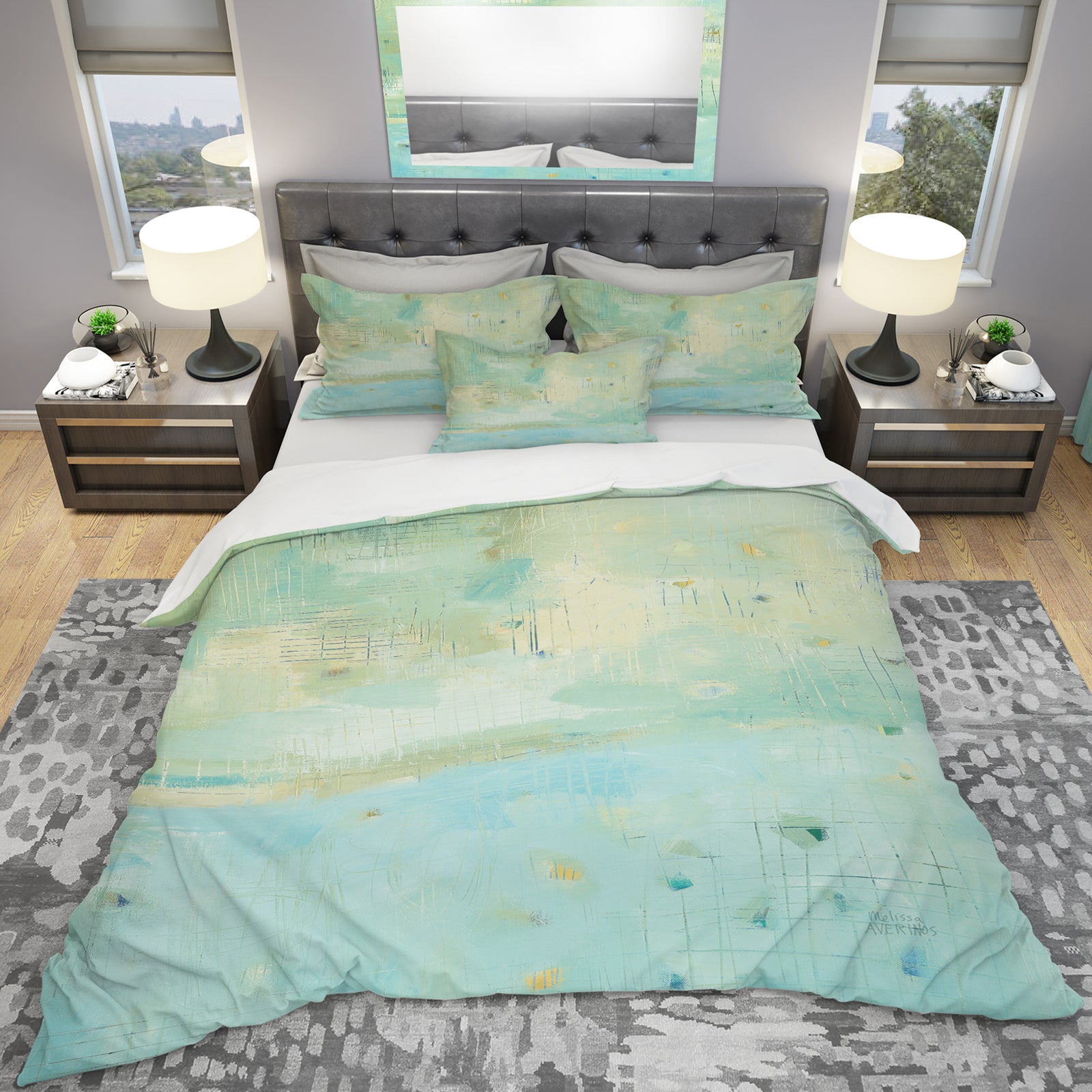 Dreaming of the Shore II - Geometric Duvet Cover Set