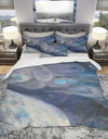 Into the Indigo Stream I - Geometric Duvet Cover Set