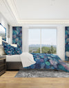 Abstract Blue Flower Petals - Geometric Duvet Cover Set