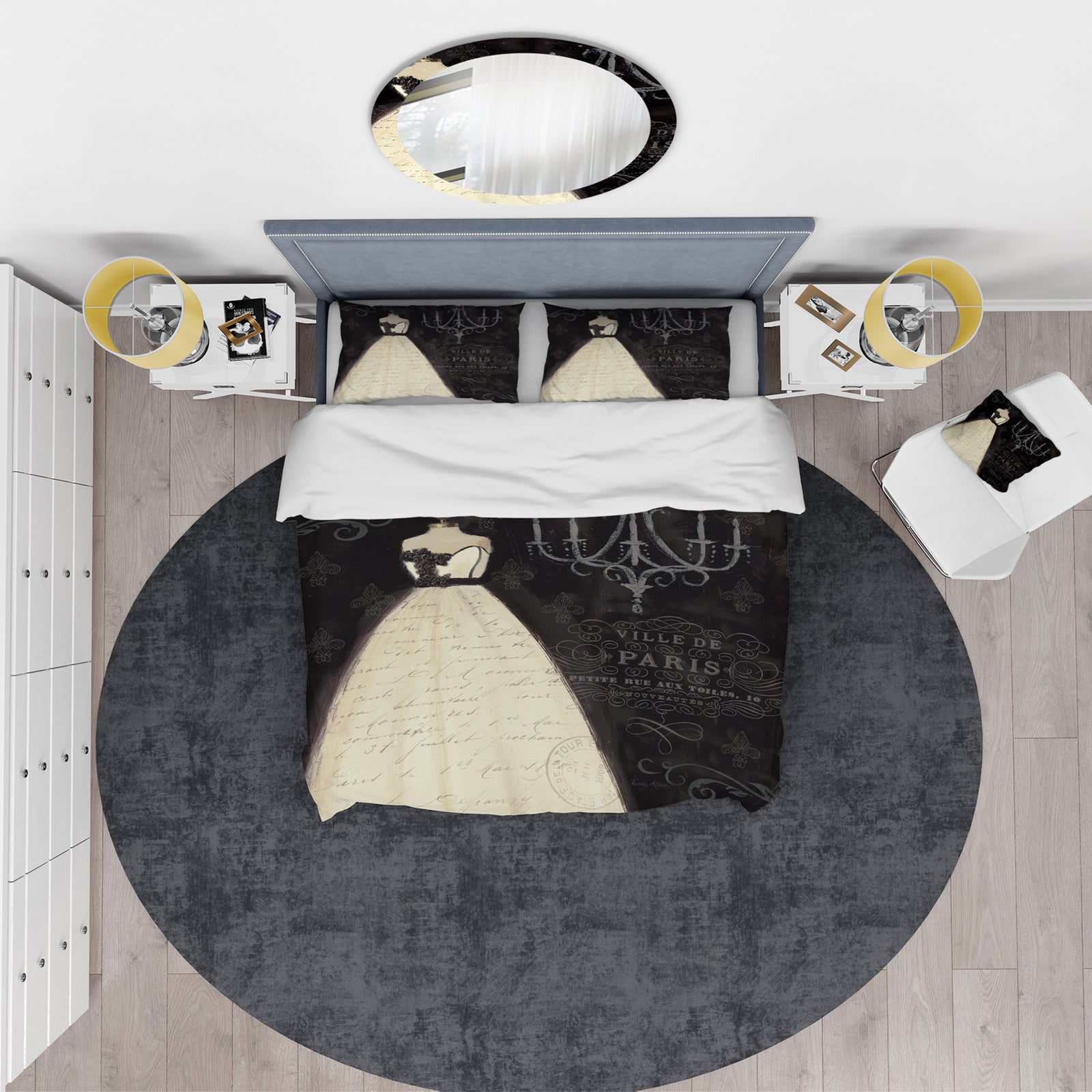 French Couture I - Glam Duvet Cover Set
