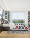 Geometric Pattern of Red And Blue Arrows - Geometric Duvet Cover Set