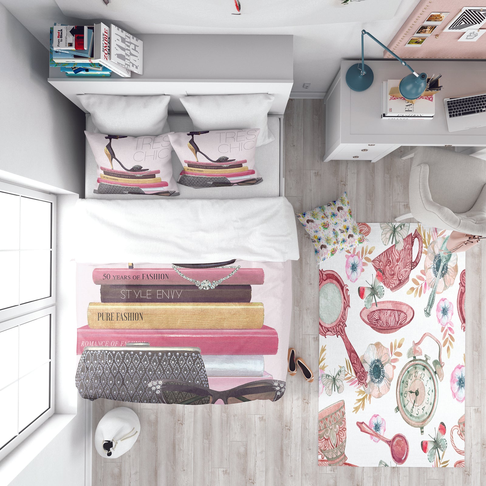 Paris Glamourous Gold Style I - Teenage Duvet Cover Set