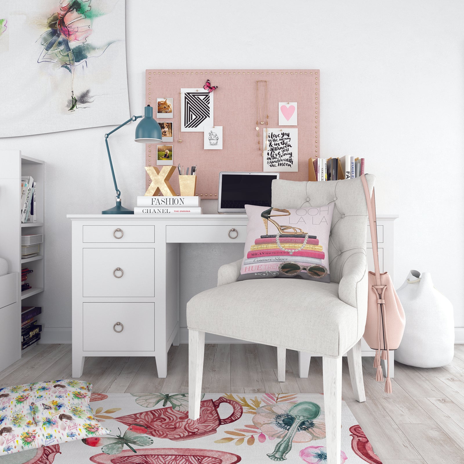 Paris Glamourous Gold Style II - Teenage Duvet Cover Set