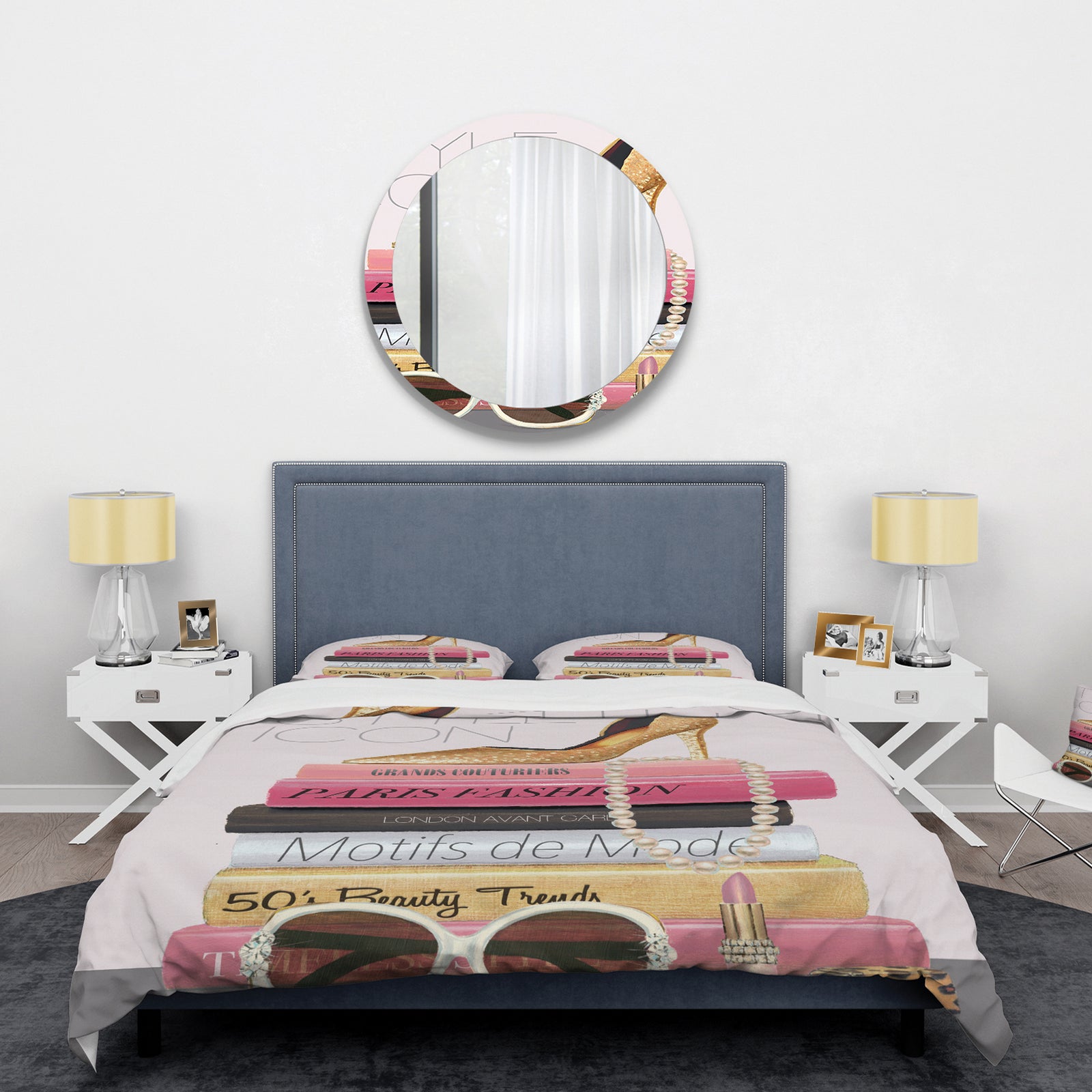 Paris Glamourous Gold Style III - Glam/Teenage Duvet Cover Set