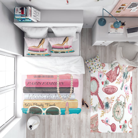 Paris Glamourous Gold Style IV - Teenage Duvet Cover Set