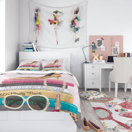 Paris Glamourous Gold Style IV - Teenage Duvet Cover Set