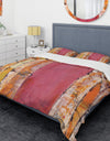 Glamorous Composition of Red and Gold - Glam Duvet Cover Set