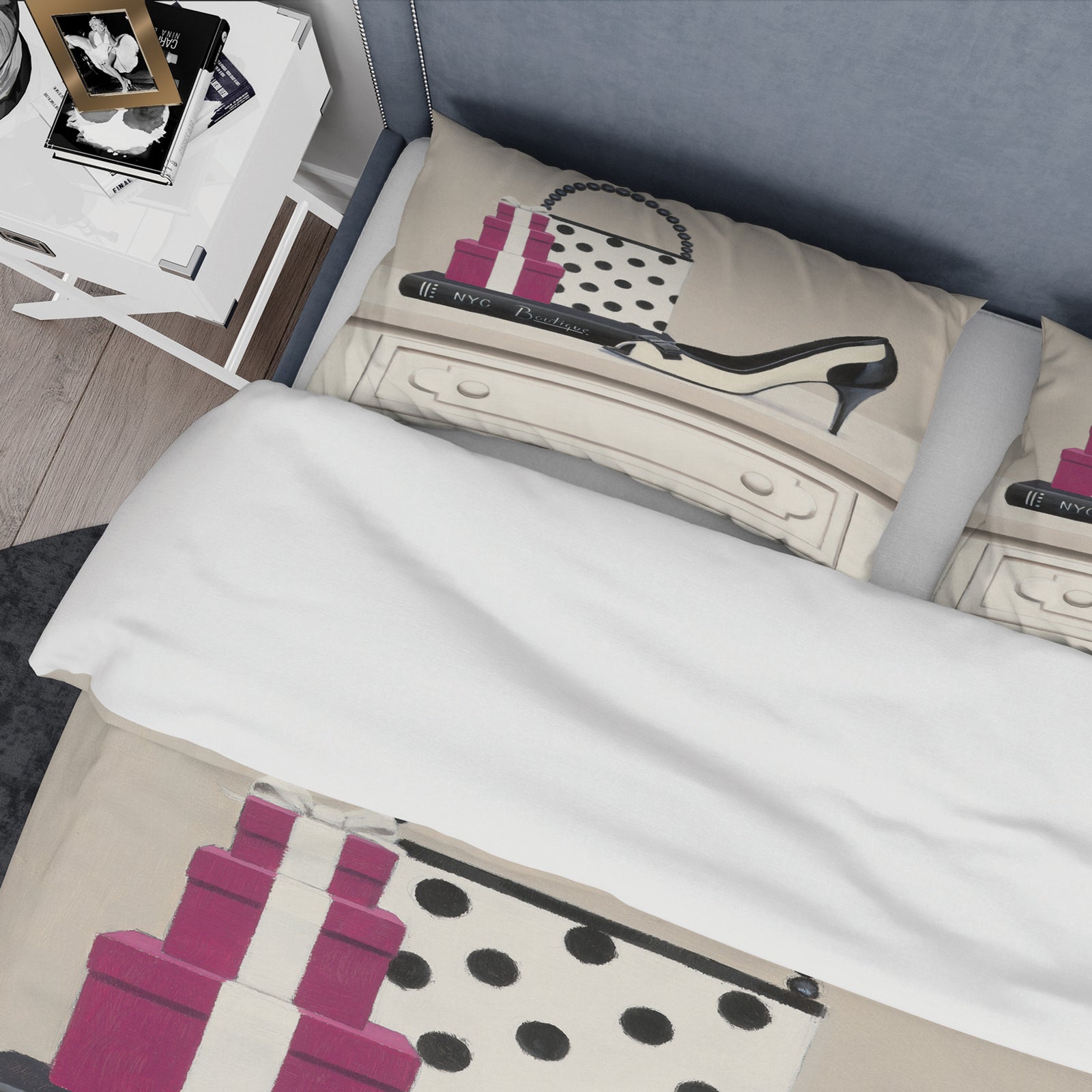 Fashion Stiletto and Glamorous Polka Purse - Glam Duvet Cover Set