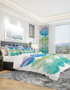 Circle Abstract Blue Colorfields III - Geometric Duvet Cover Set