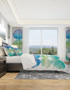 Circle Abstract Blue Colorfields III - Geometric Duvet Cover Set