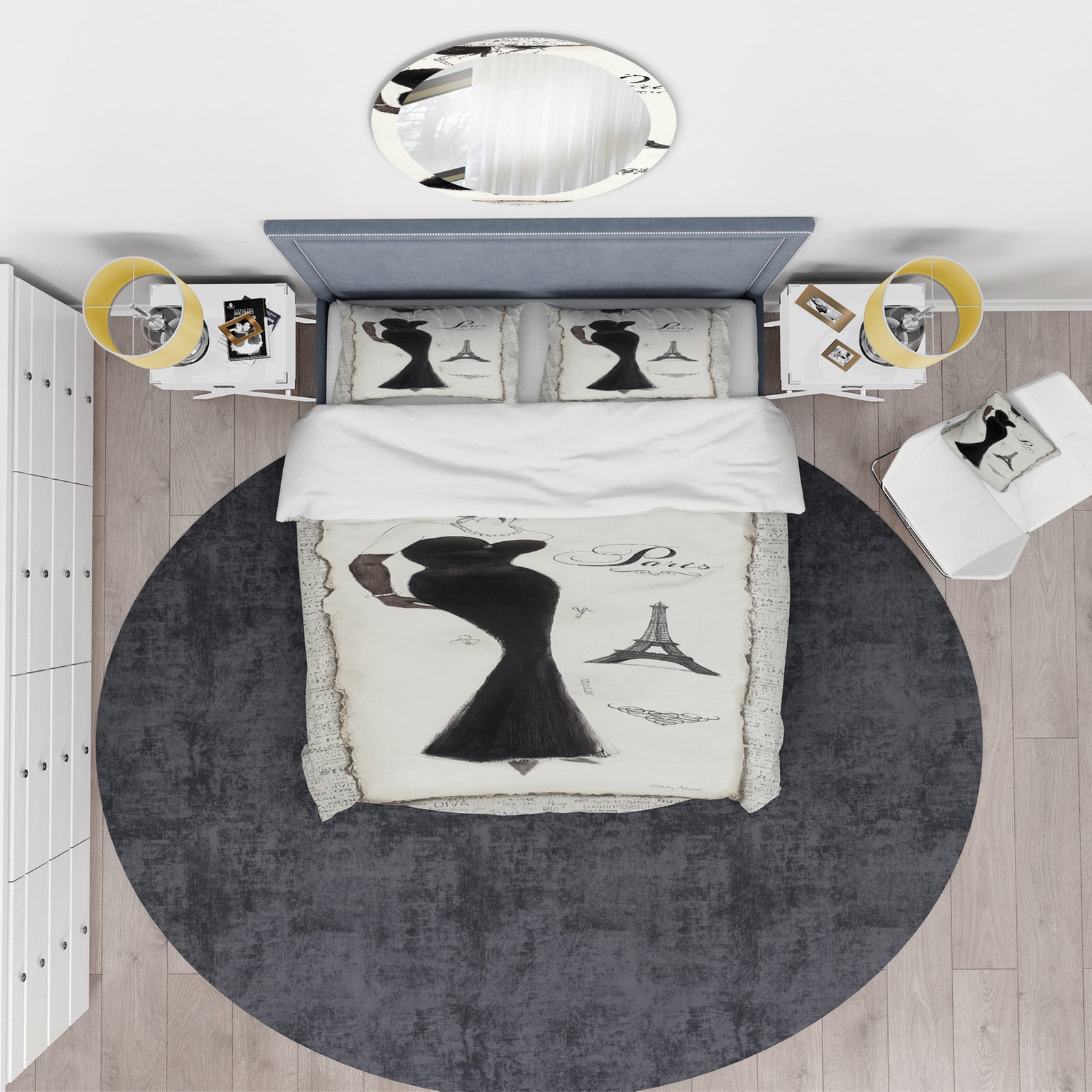 Elegance Glam Paris Diva I - Glam Duvet Cover Set