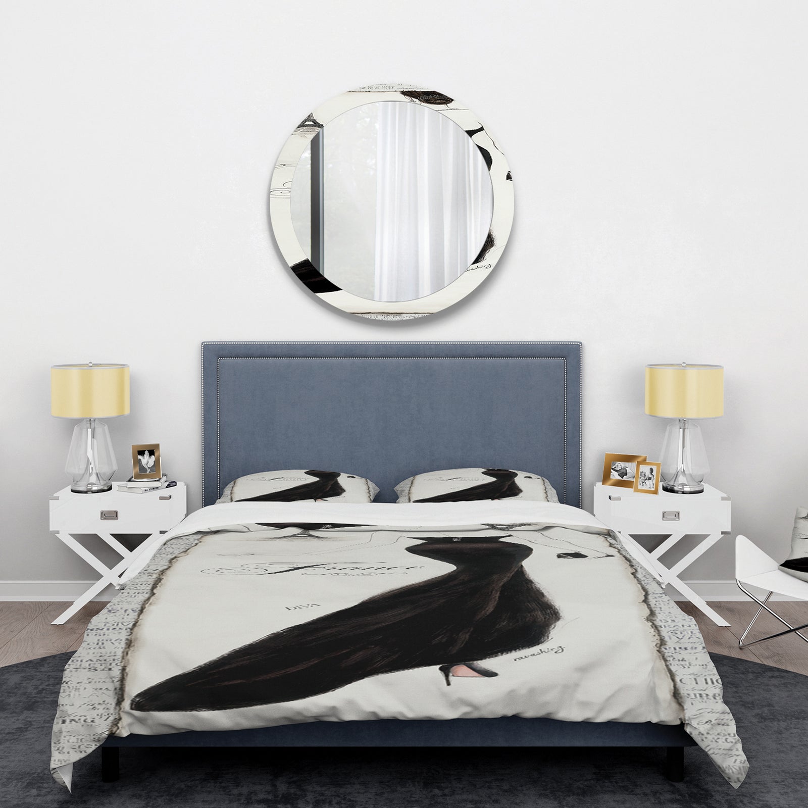 Elegance Glam Paris Diva II - Glam Duvet Cover Set