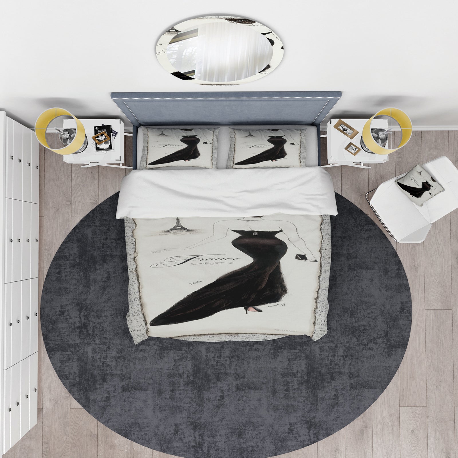 Elegance Glam Paris Diva II - Glam Duvet Cover Set