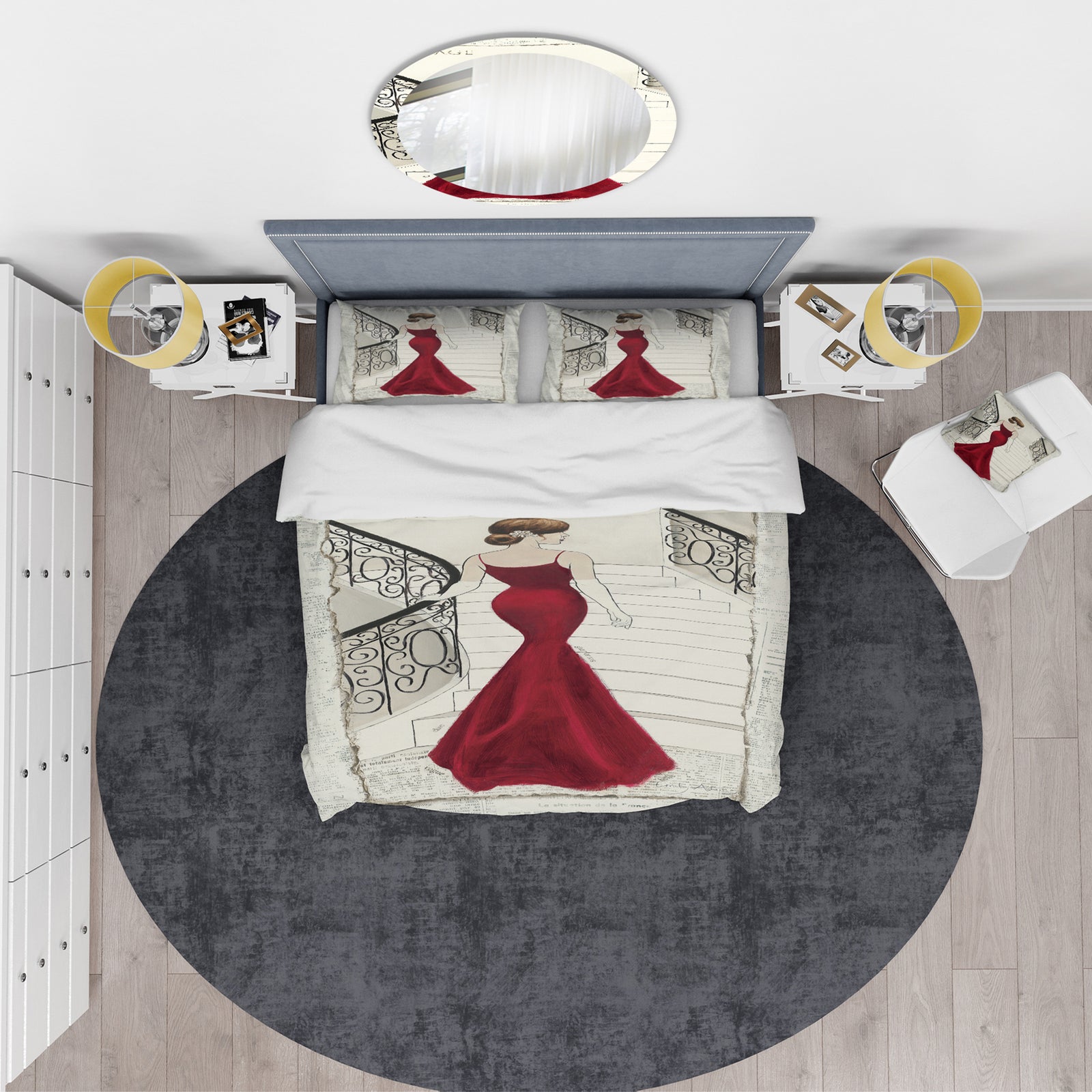 Elegance Glam Paris Diva III - Glam Duvet Cover Set