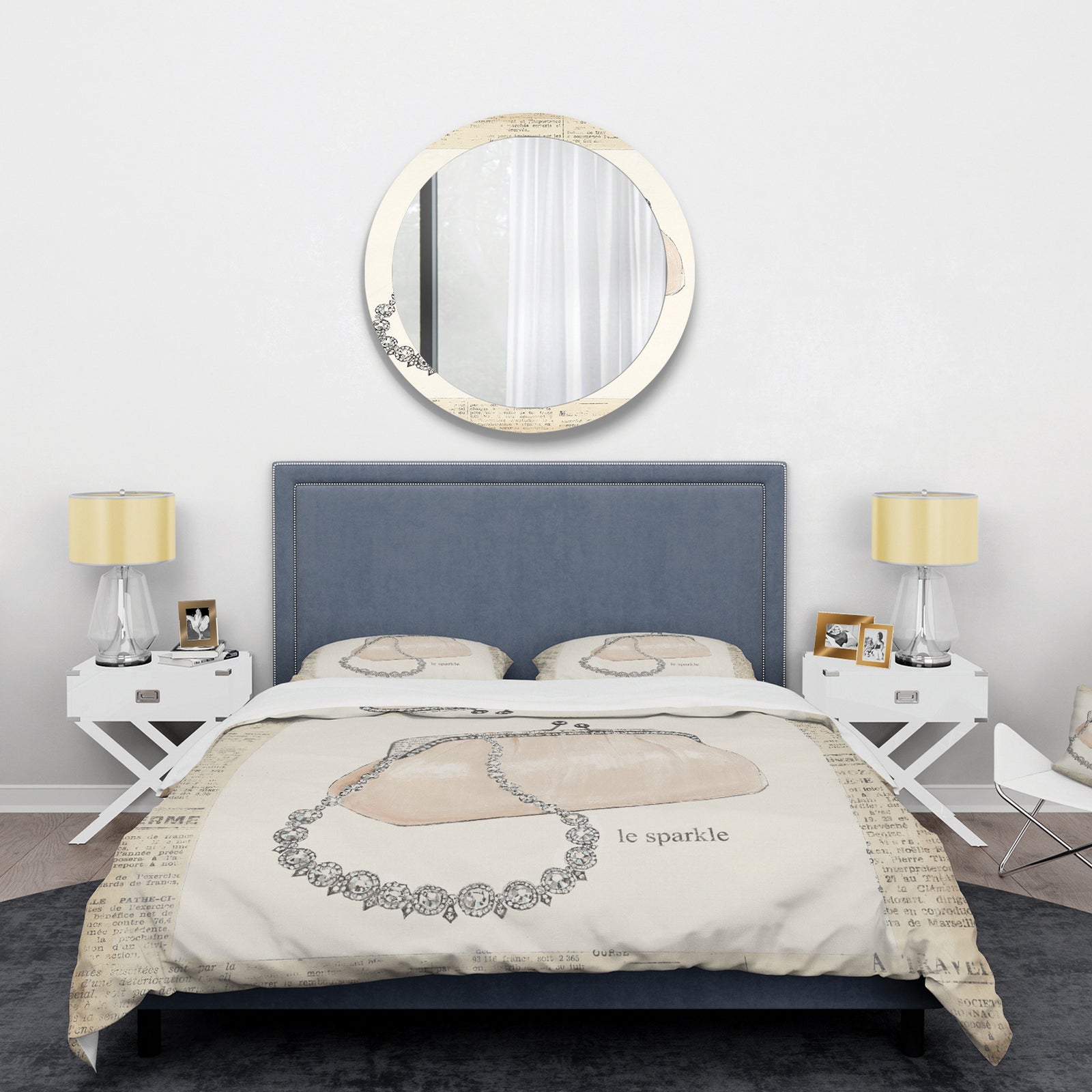 Glamorous Sparkle Purse I - Glam Duvet Cover Set