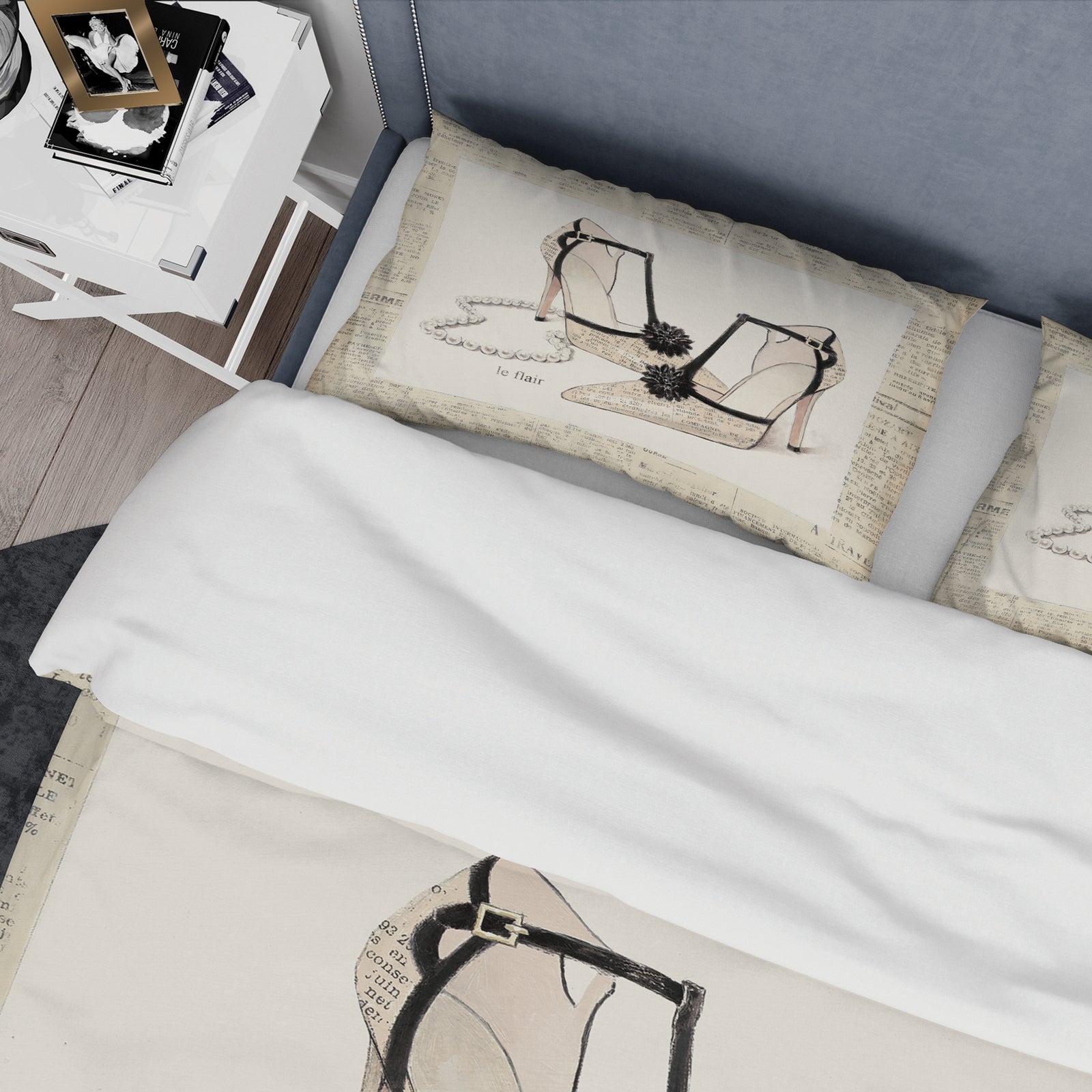 Glamorous Black Diamond Stiletto II - Glam Duvet Cover Set