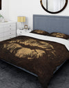 Gold Fashions Lips - Glam Duvet Cover Set