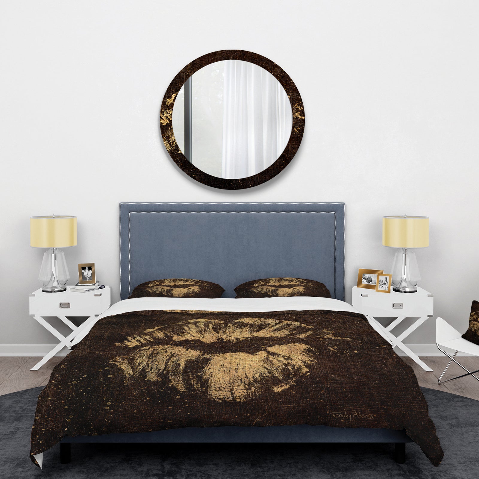 Gold Fashions Lips - Glam Duvet Cover Set