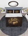 Gold Fashions Lips - Glam Duvet Cover Set