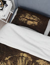 Gold Fashions Lips - Glam Duvet Cover Set