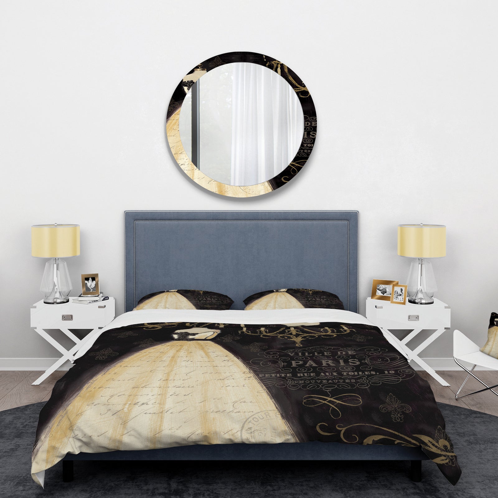 French chandeliers Couture III - Glam Duvet Cover Set