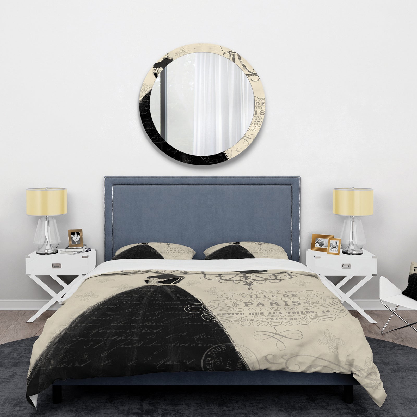 French chandeliers Couture IV - Glam Duvet Cover Set