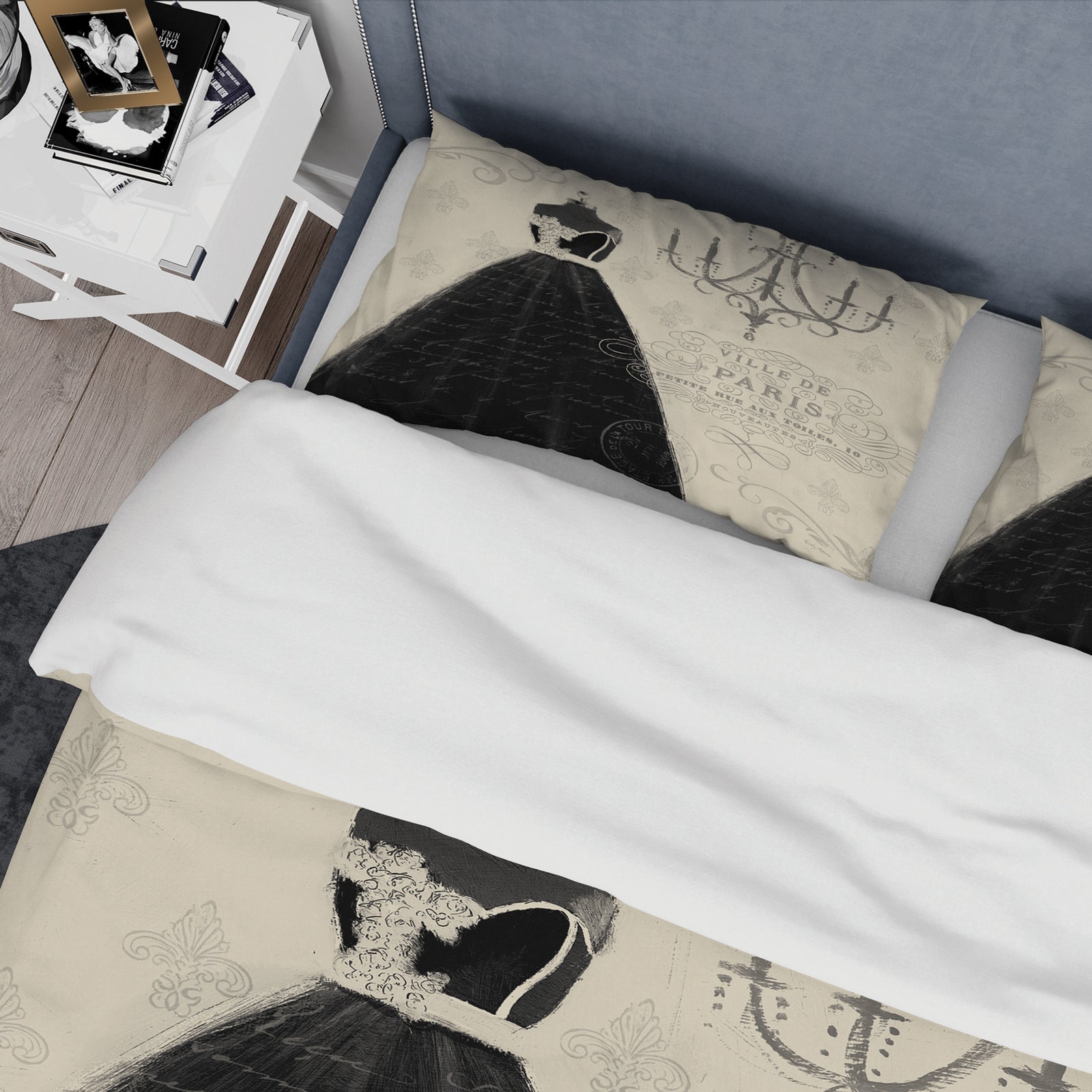 French chandeliers Couture IV - Glam Duvet Cover Set