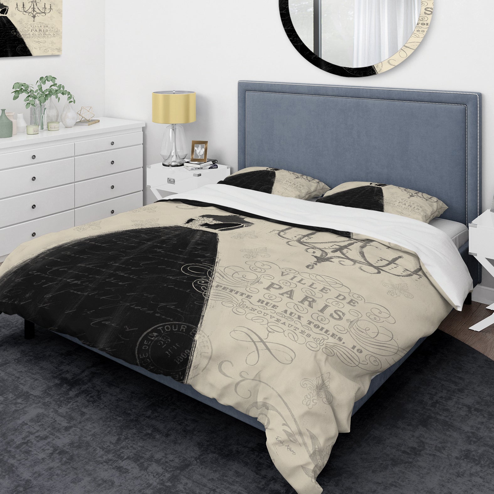 French chandeliers Couture IV - Glam Duvet Cover Set