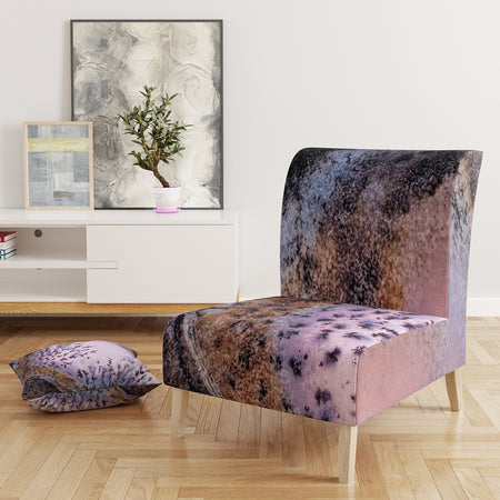 Crystal Dendrite Macro - Upholstered Tranditional Accent Chair