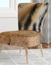 Bengal Tiger Eyes - Upholstered Modern Accent Chair