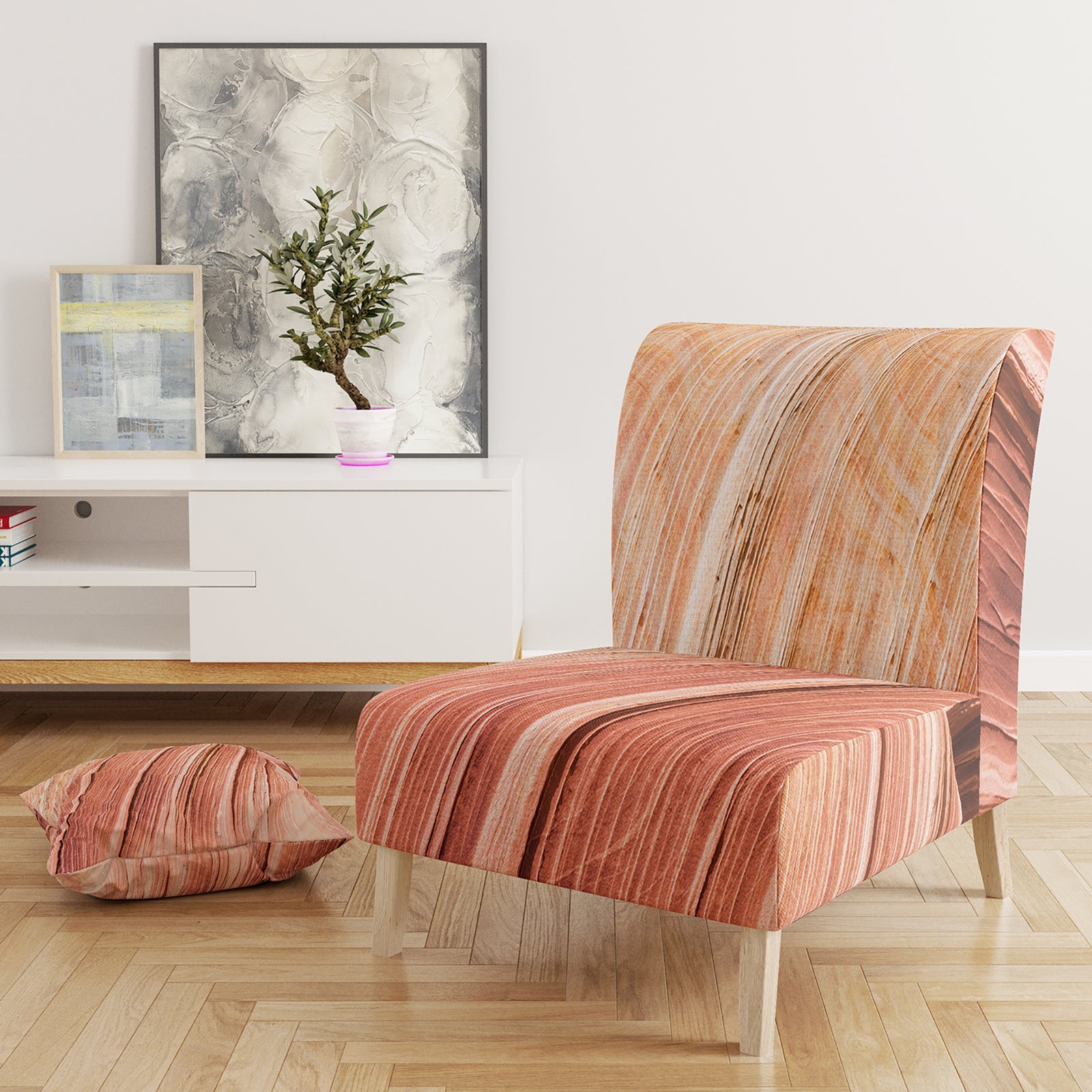 Wave Canyon - Upholstered Modern Accent Chair