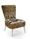 Jesus Word Cloud In Grunge Background - Upholstered Religiouscontemporary Accent Chair