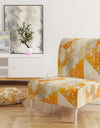 Gold Retro Style - Upholstered Modern Accent Chair