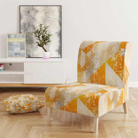 Gold Retro Style - Upholstered Modern Accent Chair
