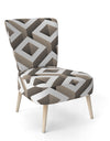Boxes Illustration - Upholstered Scandinavian Accent Chair