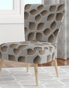 Abstract Pattern - Upholstered Scandinavian Accent Chair